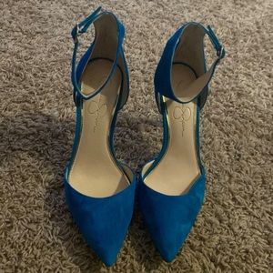Jessica Simpson Blue Heels